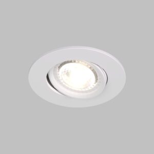 DK3020-WH Встраиваемый светильник, IP 20, 10 Вт, GU5.3, LED, белый, пластик